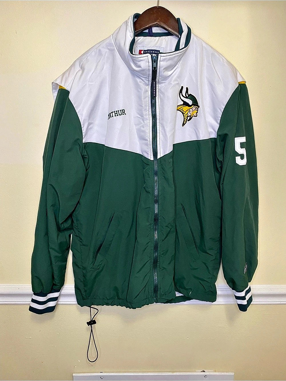 Boathouse Vintage Boathouse Sports Minnesota Vikings Full-Zip Windbreaker Jacket
